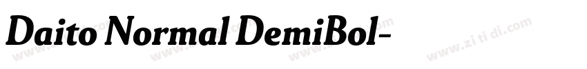 Daito Normal DemiBol字体转换